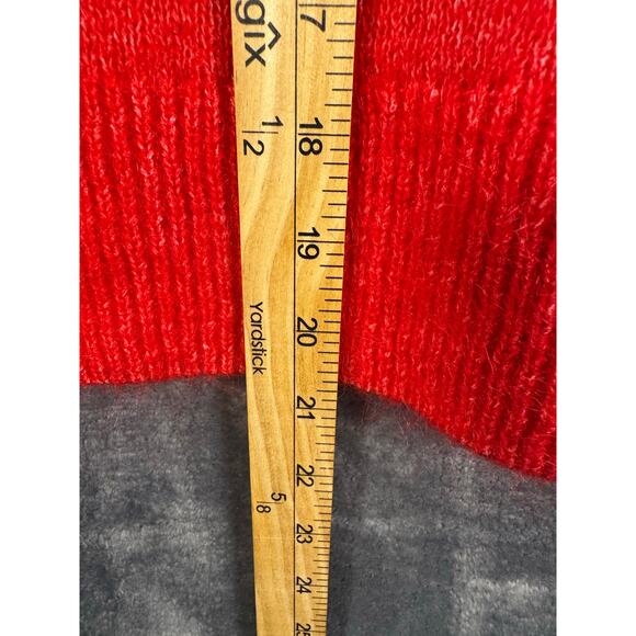 NWT H&M mohair-blend fine-knit sweater Women’s Medium Red - Picture 4 of 8